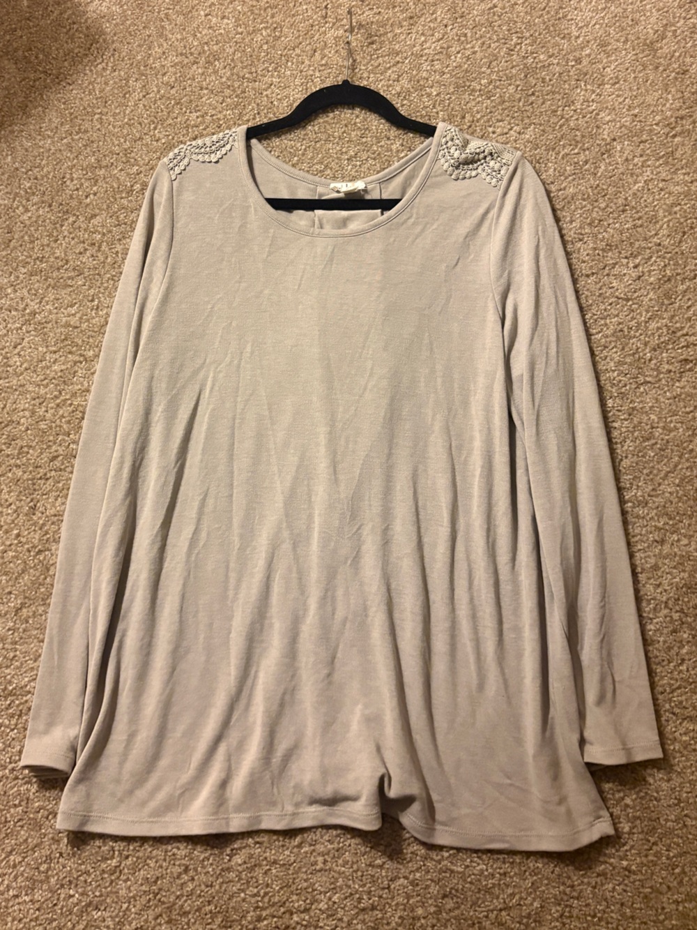 Tribal Jeans Long Sleeve Lacy Top